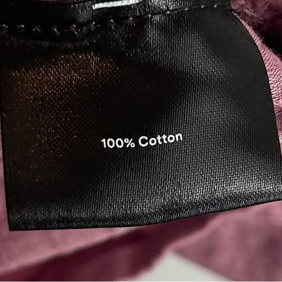 Summersalt S Cotton Swing Tiered Mini Dress Plum Cottagecore Bohemian Oversized - Picture 5 of 9